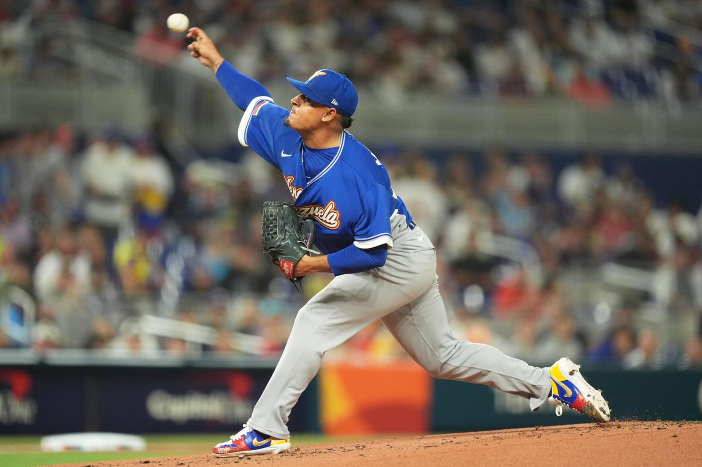 Keider Montero on the mound